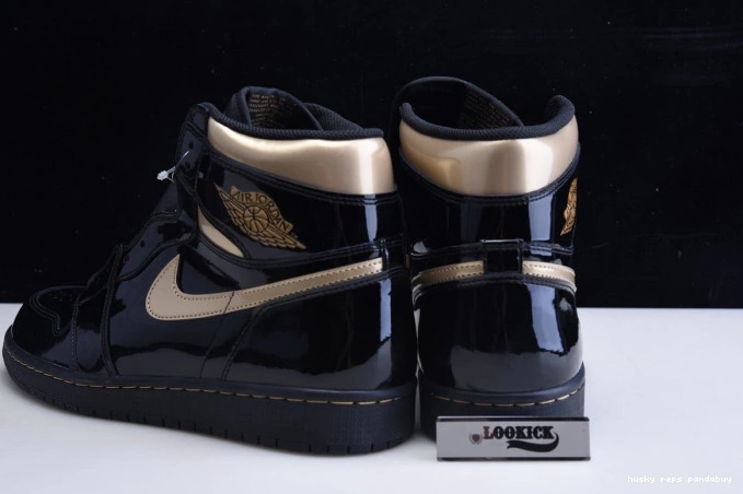 Cheap Husky 555088-032 AIR 1 JORDAN HIGH BLACK RETRO GOLD (2020) METALLIC 0818